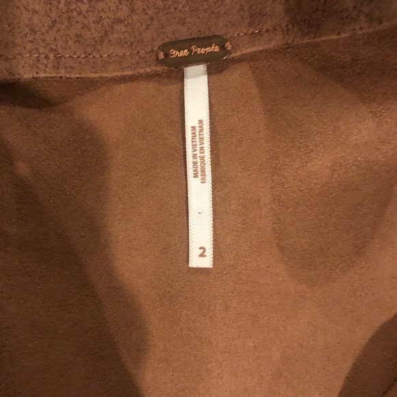 Free People Tan vegan suede mini skirt - Picture 5 of 5